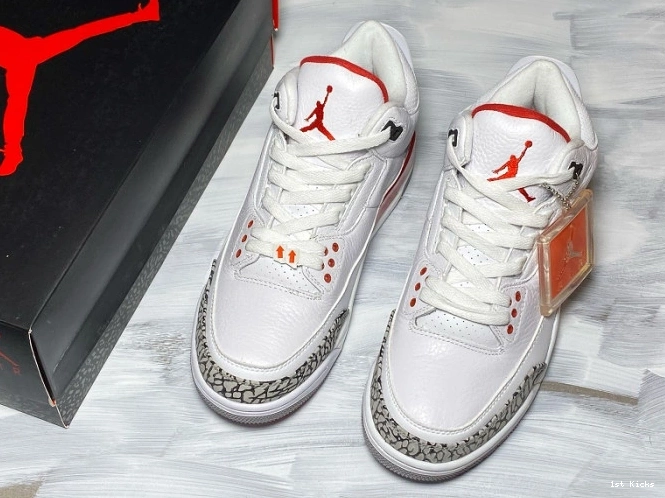 1st Kicks Shoes Air 3 Retro Hall 136064-116 Fame of Jordan 0823